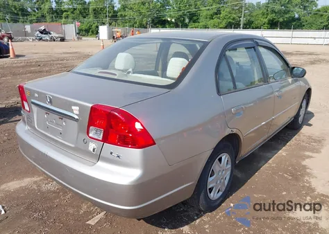 2003 Honda Civic Lx из США, поврежденный, VIN 1HGES16503L037790